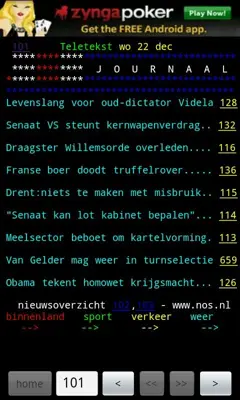 TeleTEXT android App screenshot 1